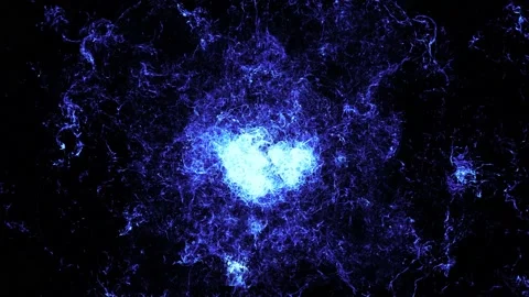 Abstract Nuclear Reaction Stock Footage 195104656