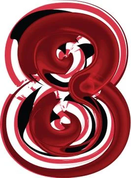 Abstract Number 8 Stock Illustration