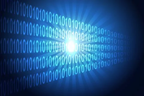 Abstract number background Stock Illustration