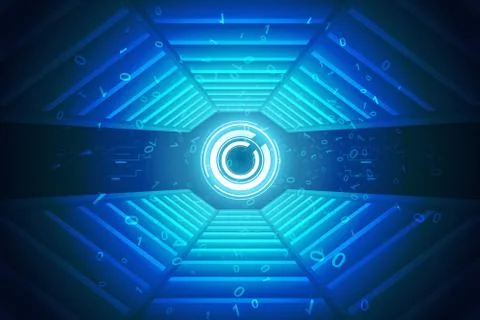 Abstract number background Stock Illustration