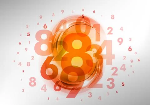 Abstract number 스톡 일러스트
