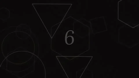 Abstract Number Nine Graphic Template Design on Black Background for Minima.. Stock Footage 342204621