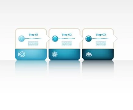 Abstract numbered banners. Progress option background. Vector illustration. Stock Illustration