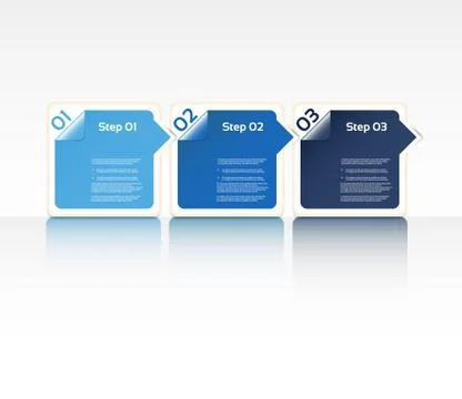 Abstract numbered banners. Progress option background. Vector illustration. Stock Illustration