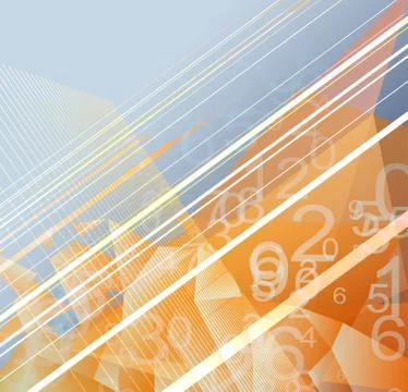 Abstract numbers background Illustrazione stock