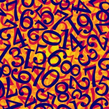 Abstract numbers Stock Illustration