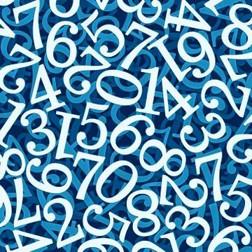 Abstract numbers Illustrazione stock