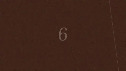 Abstract numeral 9 animation, clean count sequence design on dark backdrop Stock Footage 342204630