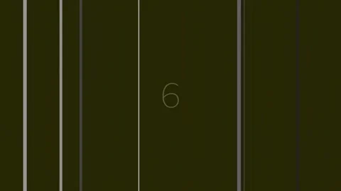 Abstract numeral nine design: Modern geometric pattern on dark backdrop Stock Footage 342204636