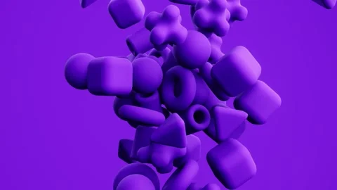 Abstract Object Animation – Futuristic 3D Motion Background Stock Footage 316413219