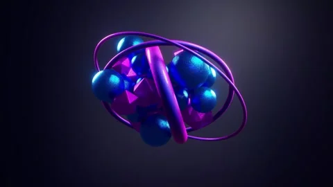 Abstract Object Animation – Futuristic 3D Motion Background Stock Footage 316413232