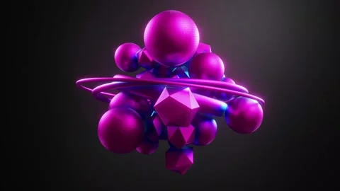 Abstract Object Animation – Futuristic 3D Motion Background Stock Footage 316413267