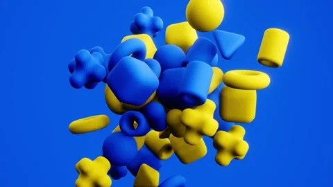 Abstract Object Animation – Futuristic 3D Motion Background Stock Footage 316413272