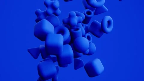 Abstract Object Animation – Futuristic 3D Motion Background Stock Footage 316413284