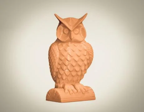 Abstract object of printed by 3d printer on white background. Stock Photos