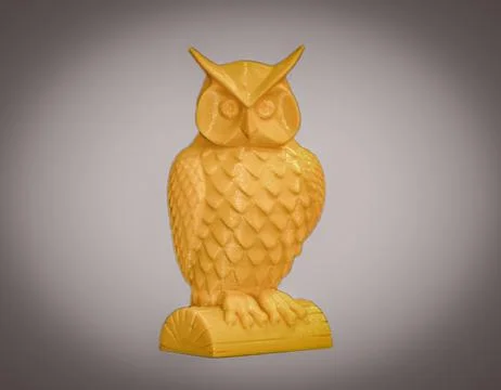 Abstract object of printed by 3d printer on white background. Foto stock