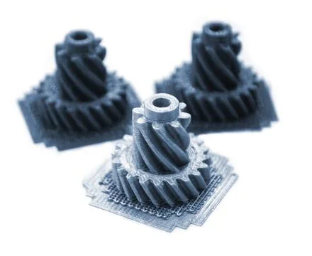 Abstract object printed 3D printer photopolymer SLA Isolated white background. 스톡 사진