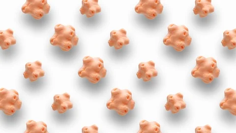 Abstract objects animation background. Stock Footage 105852940