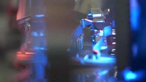 Abstract objects in red and blue Stock Footage 132481396