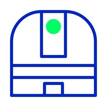 Abstract observatory icon design featuring clean lines and simplified form Illustrazione stock