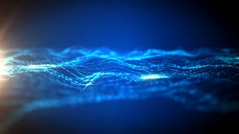 Abstract ocean with light flares Stock Footage 146504542