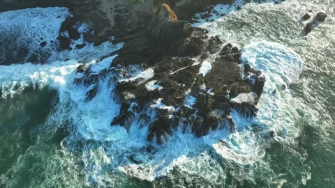 Abstract Ocean Surface Texture from Aerial Perspective Stock Footage 340124153