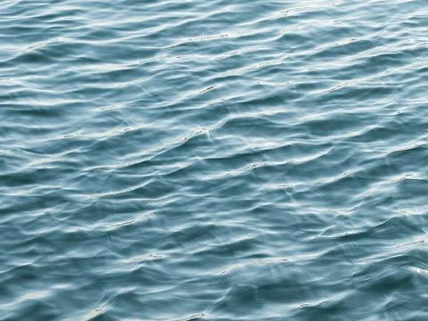 Abstract Ocean Surface Texture with Gentle Sea Ripples Stock Photos