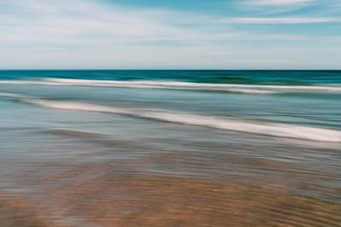 Abstract ocean view with soft motion blur. Stock Photos
