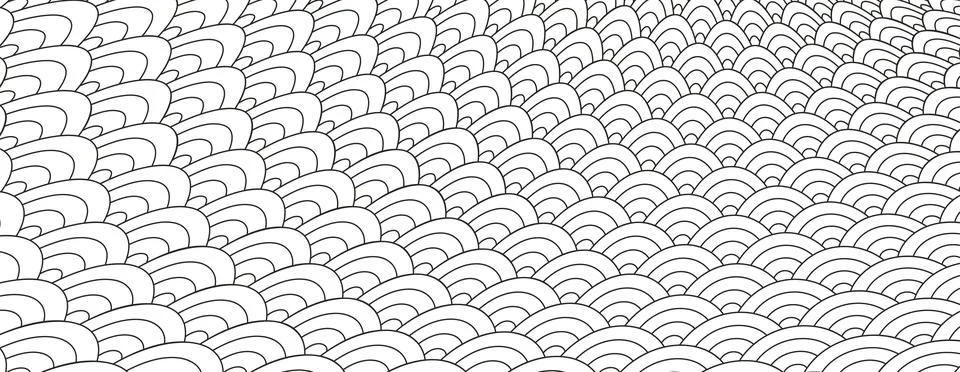 Abstract ocean wave pattern. wallpaper art. Japanese traditional pattern co.. Stock Illustration