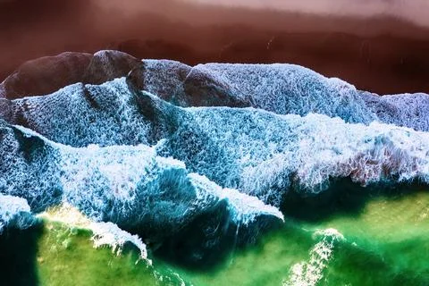 Abstract ocean waves background 스톡 사진