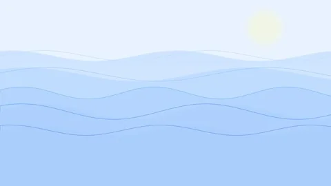 Abstract Ocean Waves Motion Graphic Background Stock Footage 335474227