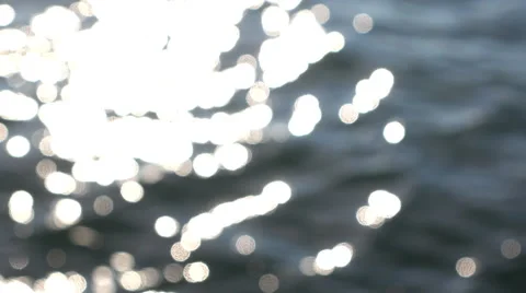 Abstract ocean waves with sun shine reflection 4k Stock-Footage 55881629