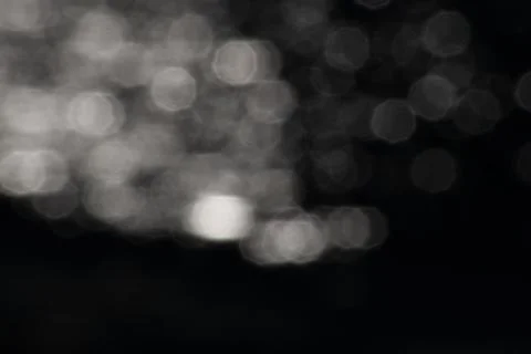 Abstract octagonal bokeh lights calming water reflections visuals Stock Photos