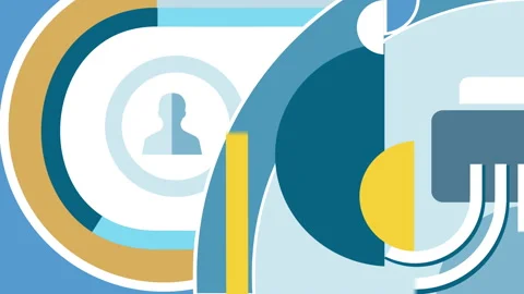 Abstract office animation Stock Footage 97129621