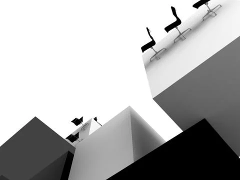 Abstract office Stock Illustration