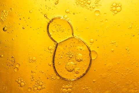 Abstract oil bubble texture, pattern, background Stock Photos