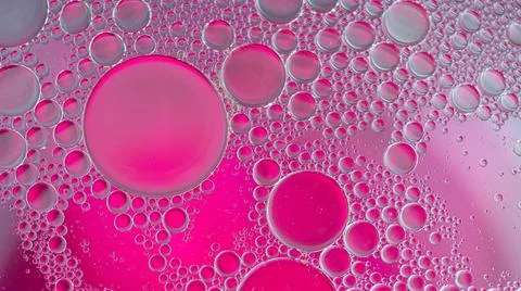 Abstract oil bubbles colored background Photos