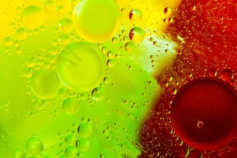 Abstract oil droplets Stock Photos