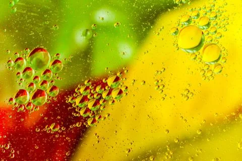 Abstract oil droplets Stock Photos