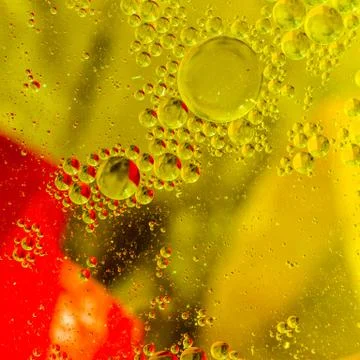 Abstract oil droplets Stock Photos