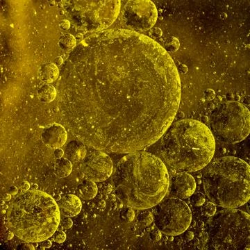 Abstract oil droplets Stock Photos