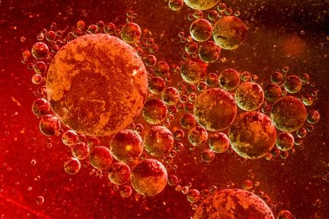 Abstract oil droplets Stock Photos