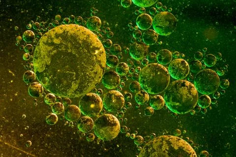 Abstract oil droplets Stock Photos