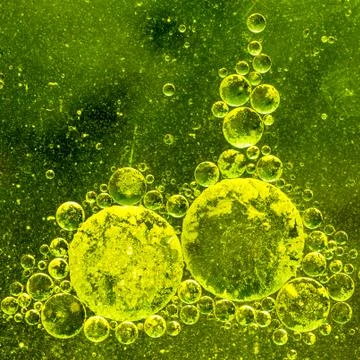 Abstract oil droplets Stock Photos