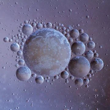 Abstract oil droplets Stock Photos