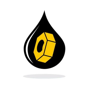 Abstract oil industry sign Stock Illustration