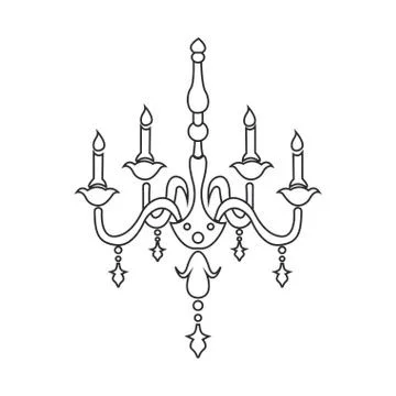 Abstract old lamp Stock Illustration