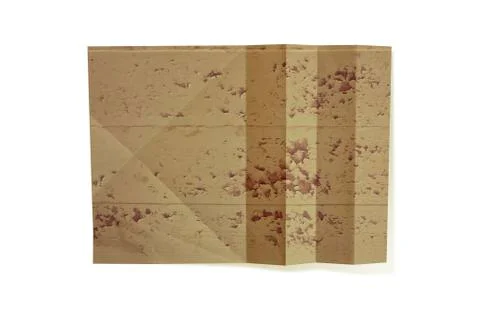 Abstract old paper on white background Stock Illustration