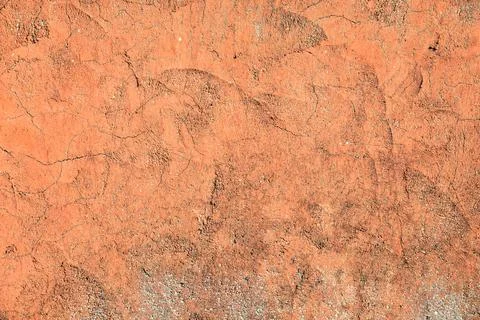Abstract old rough stone background, brown wall surface with cracks Stock Photos