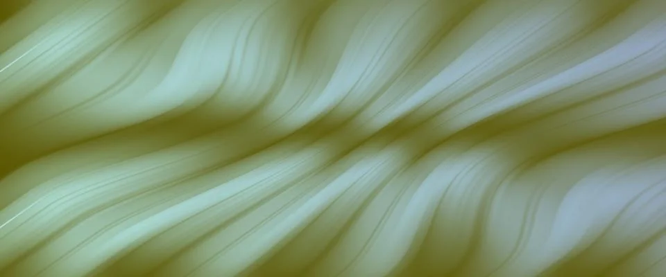 Abstract olive green background with 3D wavy motion blur lines 스톡 일러스트